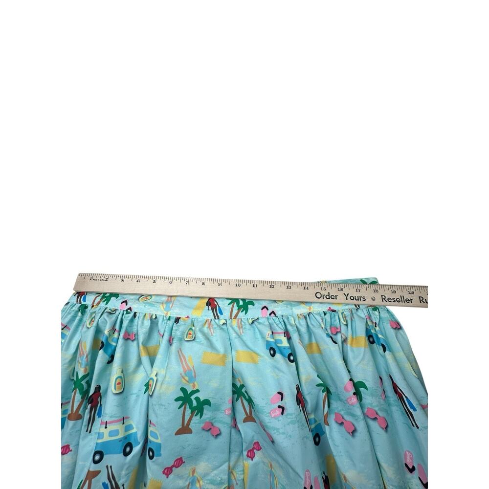 Unique Vintage Barbie Vacation Adventure Beach Print Women’s Skirt Size 1X/16 - Picture 3 of 12
